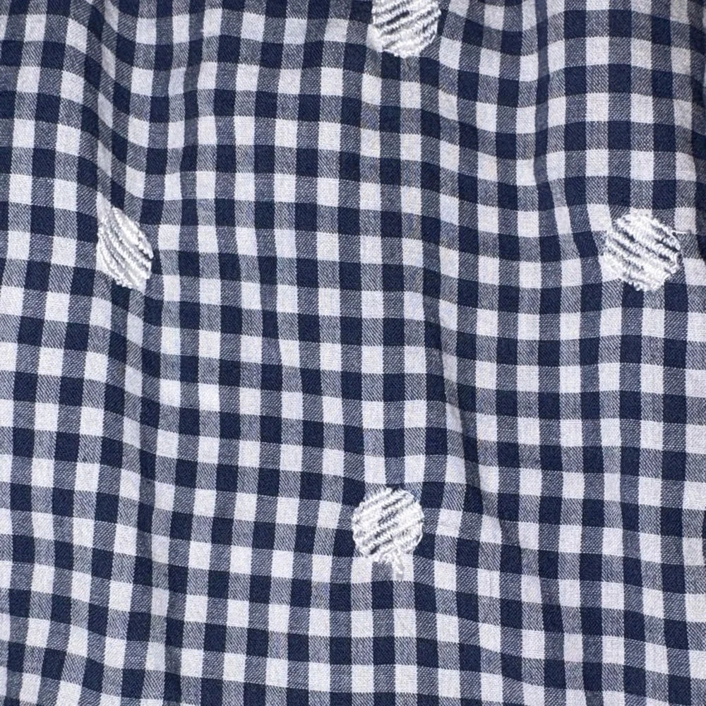 Gently Loved Embroidered Gingham Faux-Wrap Tie-Waist Midi Dress by Madewell - Picture 3 of 16